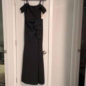 Elegant off the shoulder Black Gown
